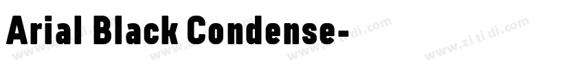 Arial Black Condense字体转换
